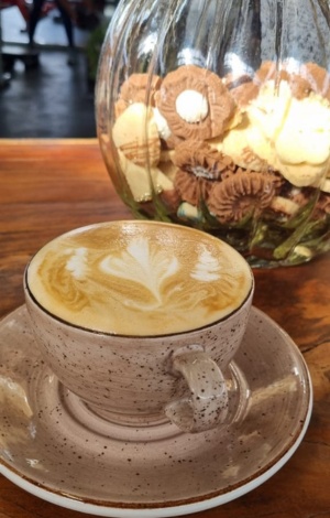 Coffee at 4FithHealthCafe at WhatTheFit4 Boutique Gym